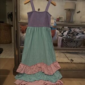 Disney mermaid  Colorful Sleeveless Dress